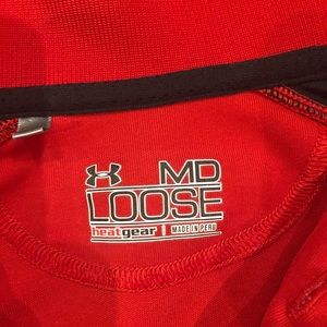 Red Under Armour Heat Gear Polo